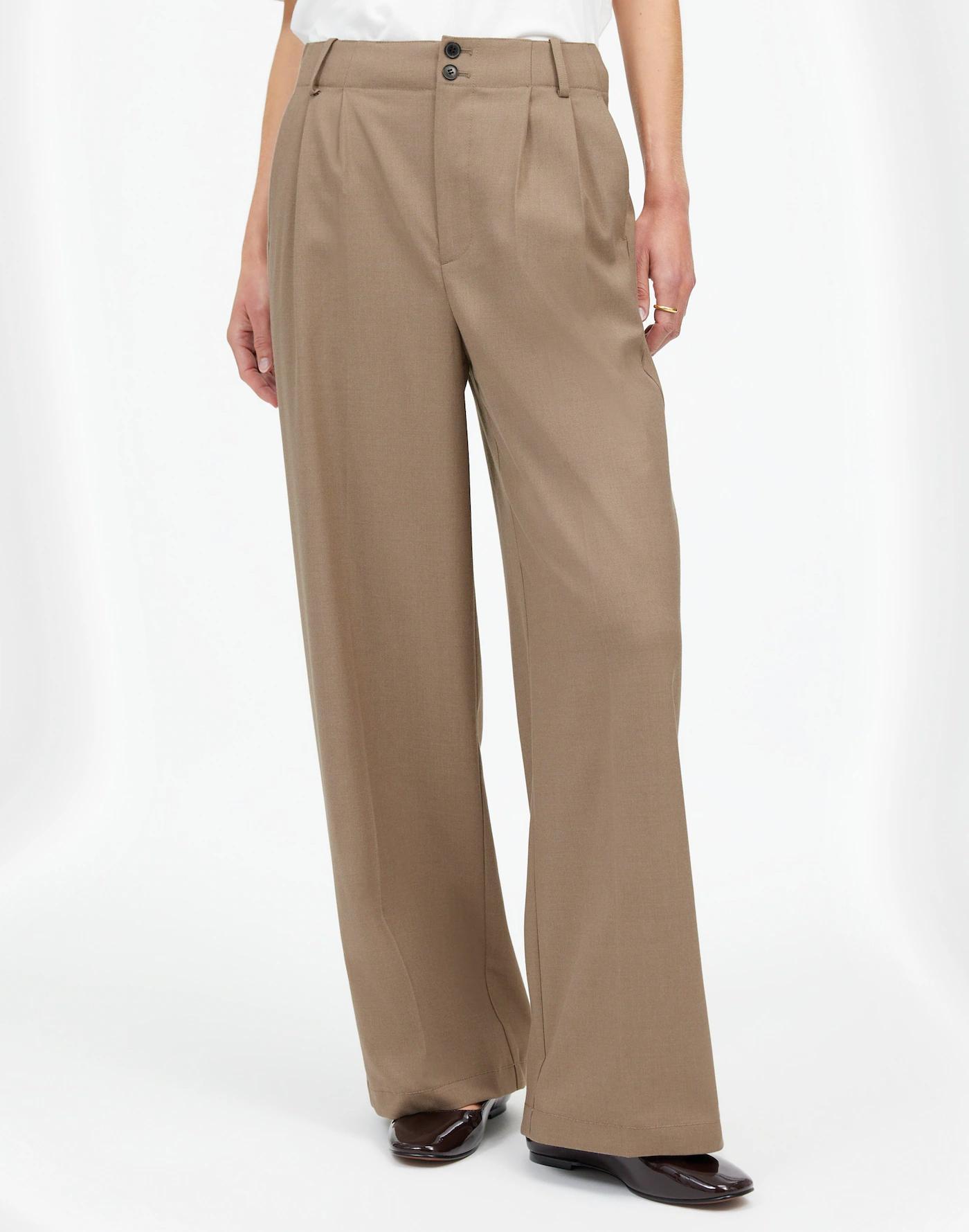The Tall Harlow Wide-Leg Trouser in Brushed Twill Product Image