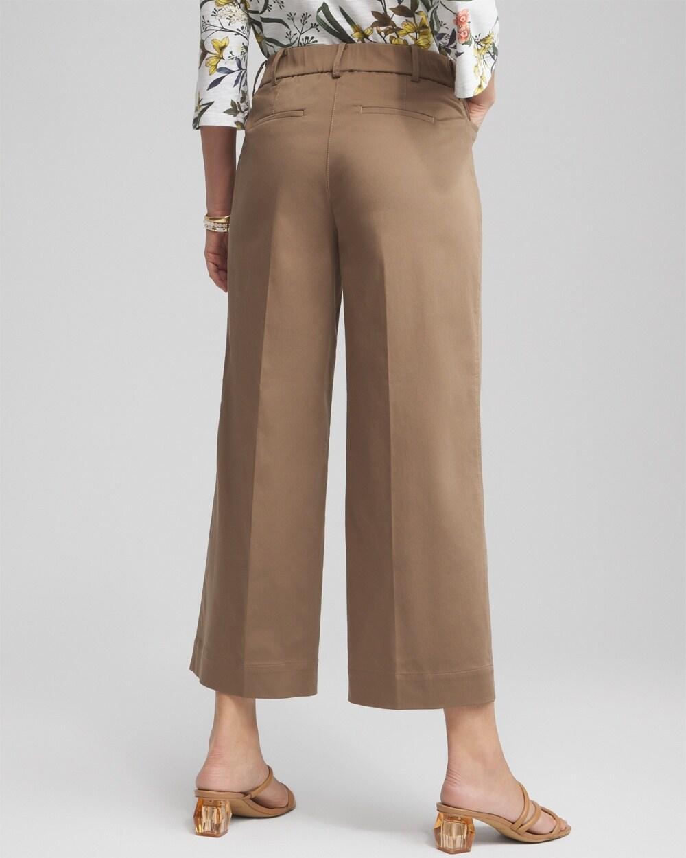 Cotton Sateen Cropped Pants Product Image