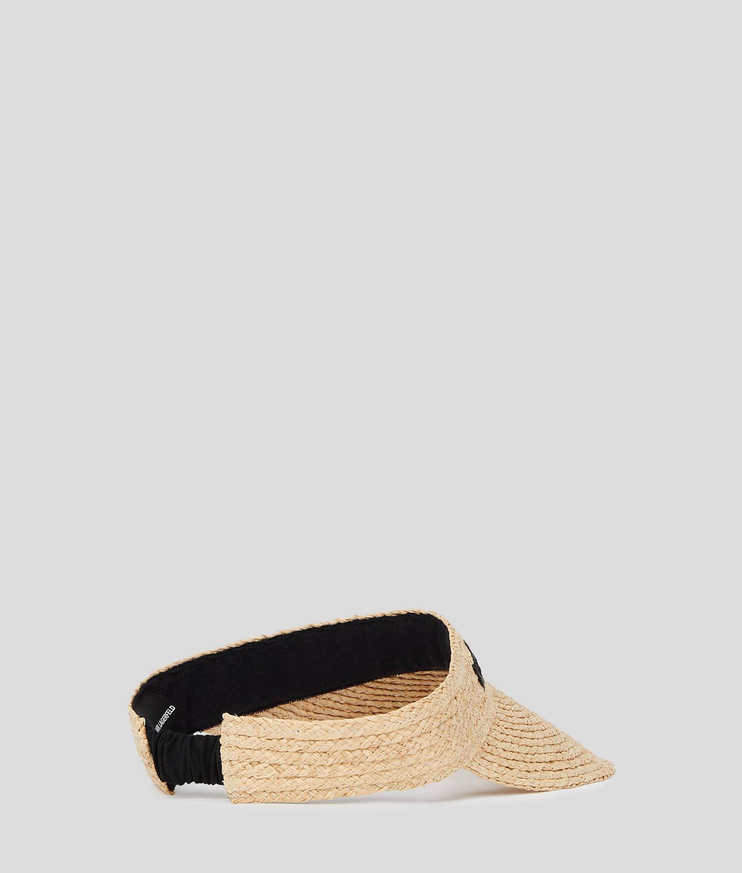 KARL LOGO RAFFIA BEACH VISOR Product Image