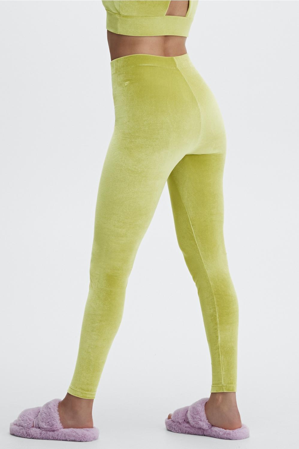 Fabletics Emma Velour Legging Womens green plus Size 2X Product Image