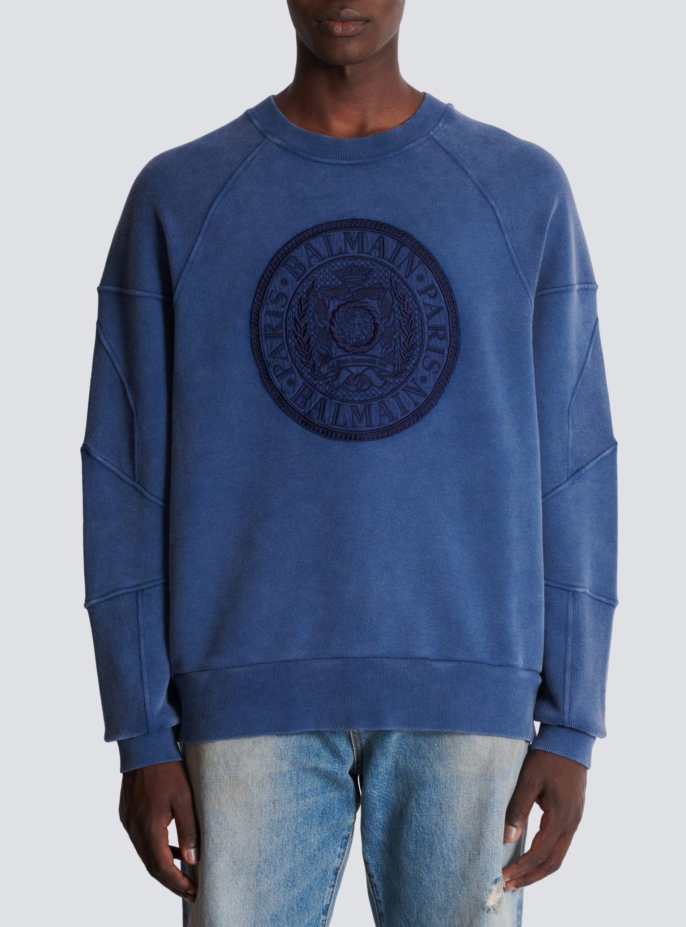 Ribbed sweatshirt with "Coin" embroidery Product Image