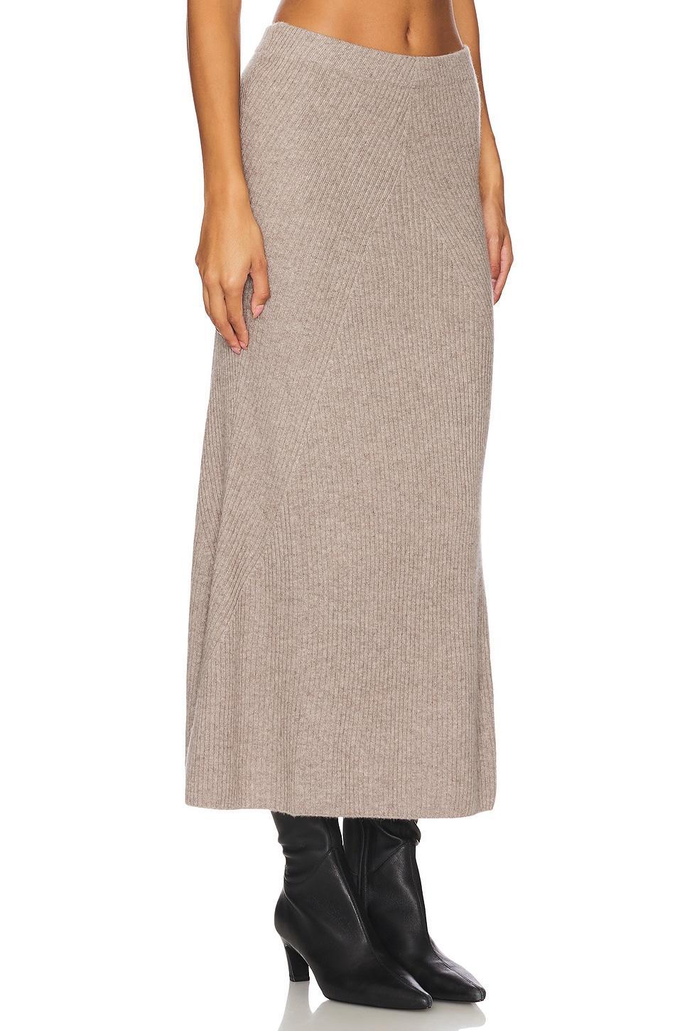 Wool Cashmere Ribbed Everyday Skirt NAADAM Product Image