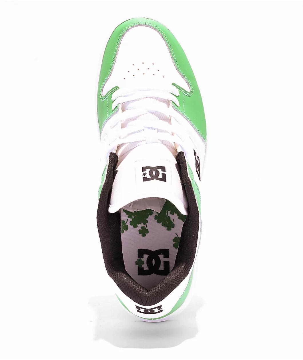 Dc Shoes Manteca 4 Green & White Skate Shoes Product Image