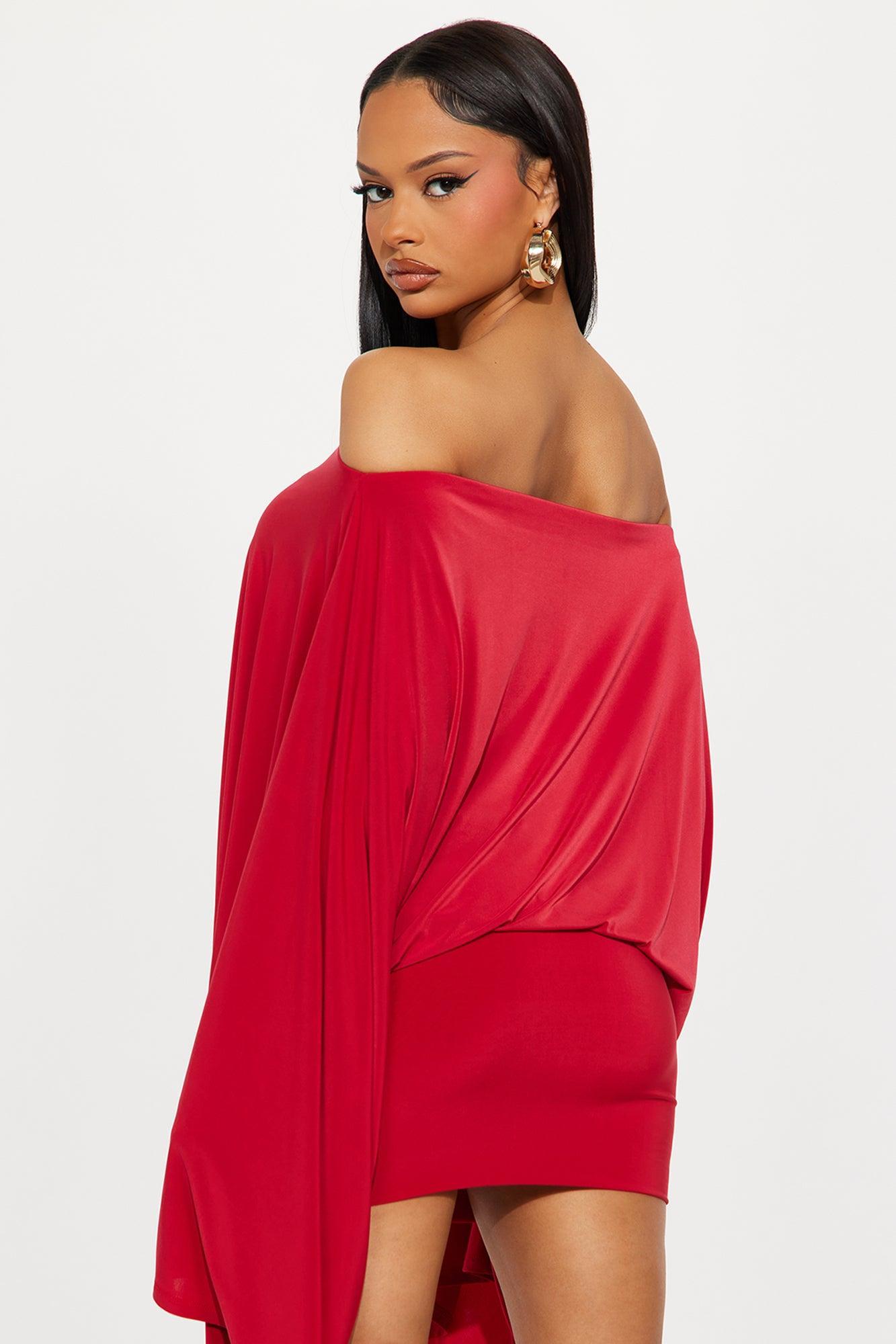 Oh The Drama Skirt Set - Red Product Image