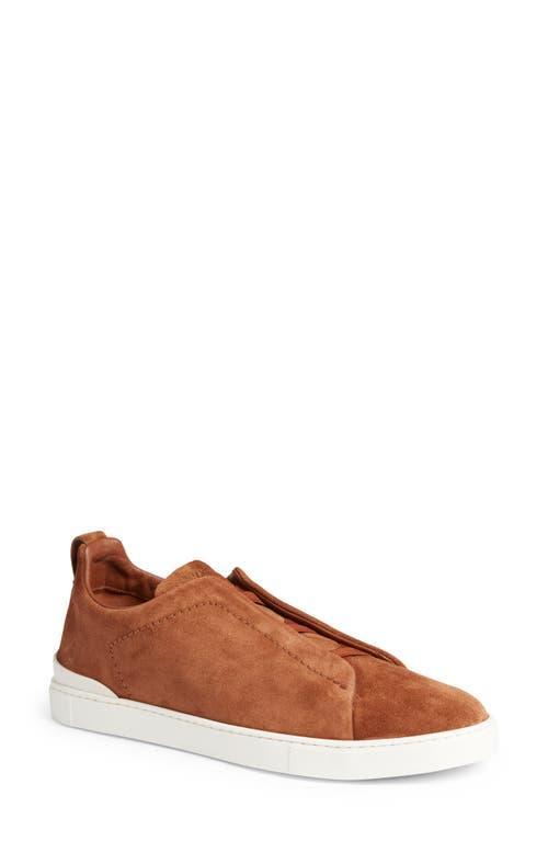 Mens Triple Stitch Suede Low-Top Sneakers Product Image