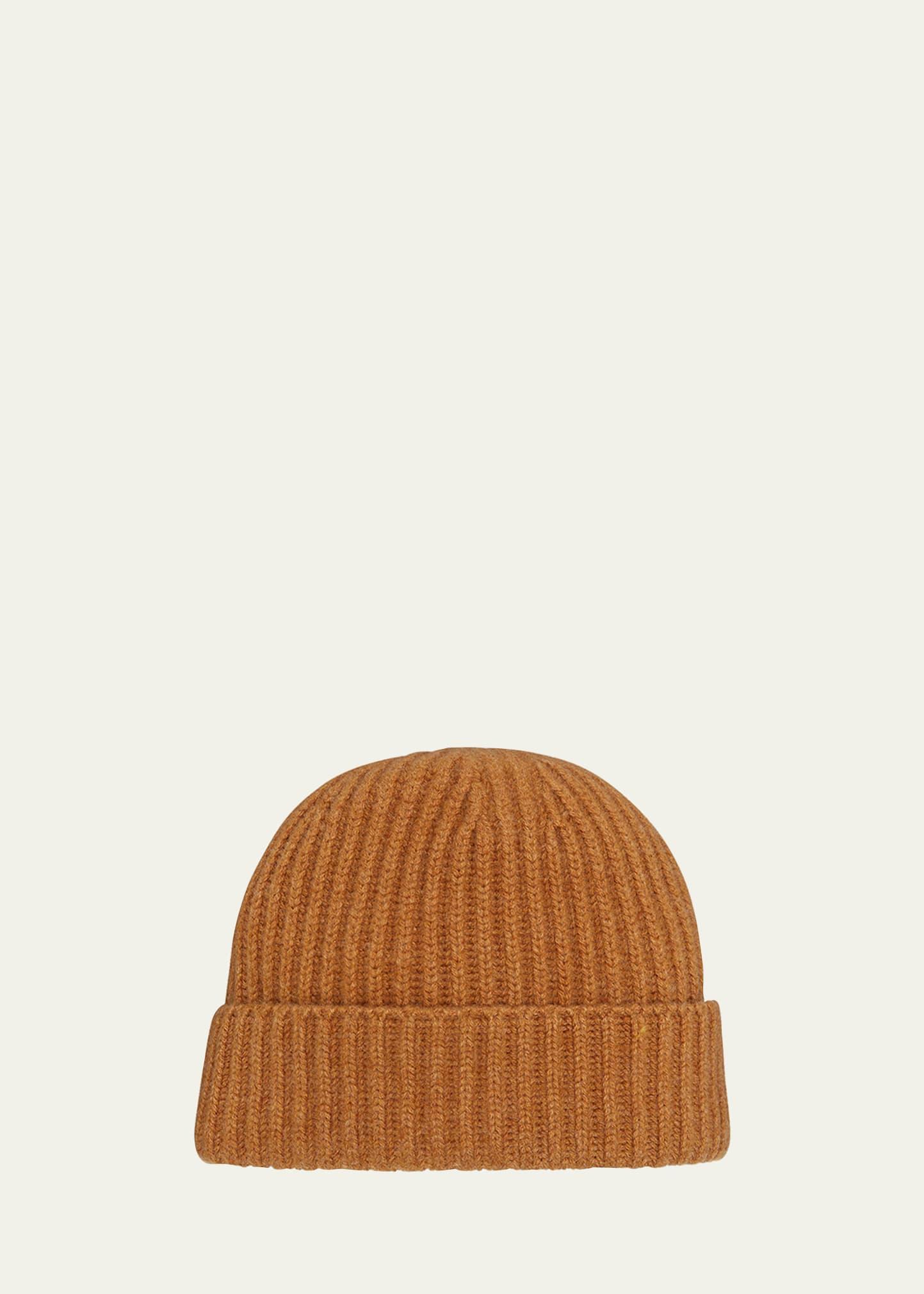 Mens Rib-Knit Cashmere Beanie Hat Product Image