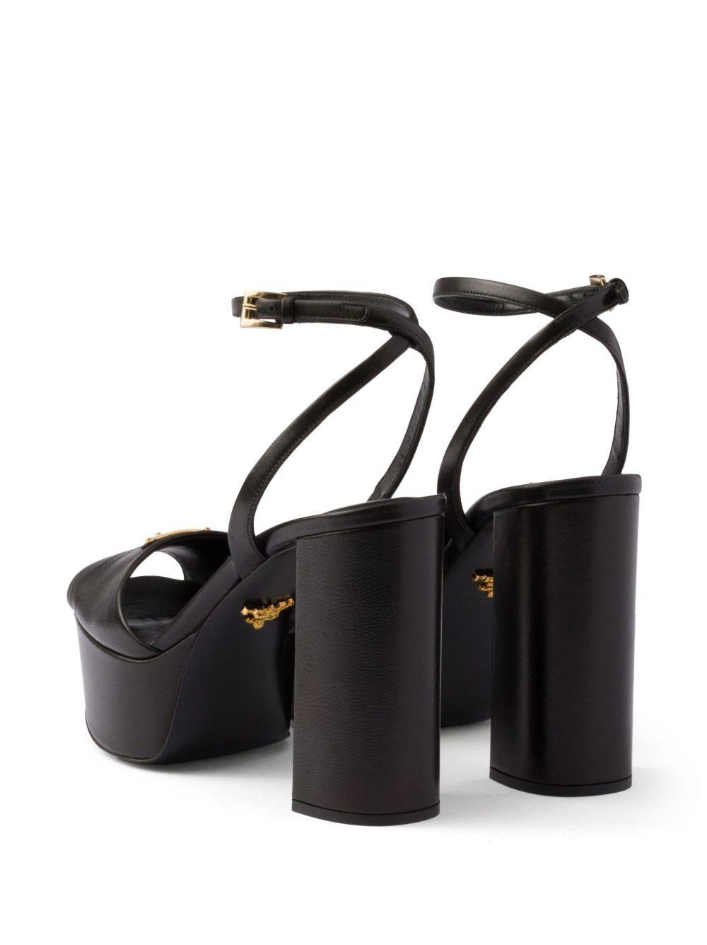 115mm leather platform sandals Product Image