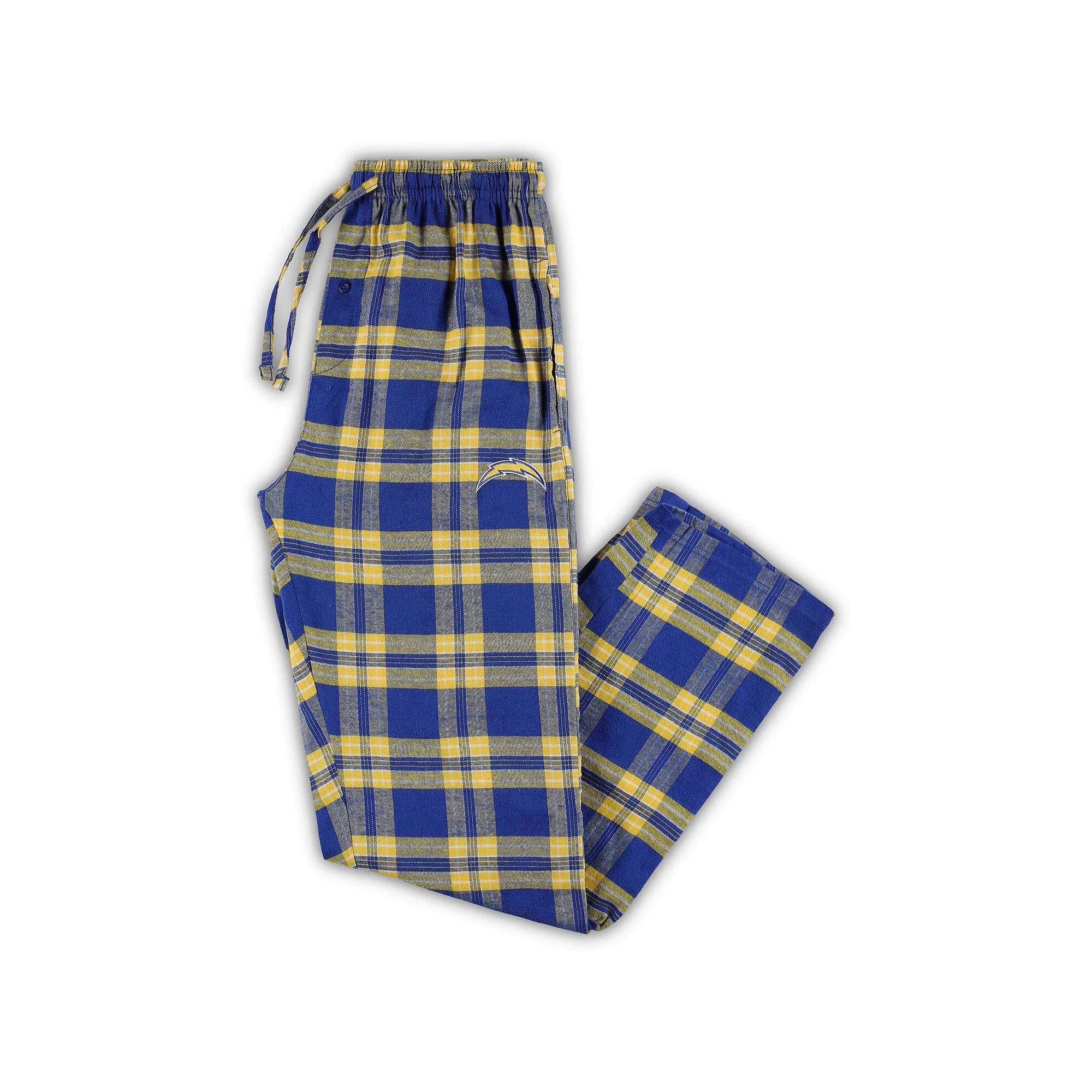 Men's Concepts Sport Royal/Gold Los Angeles Chargers Big & Tall Ultimate Sleep Pant, Size: 4XB, Blue Product Image