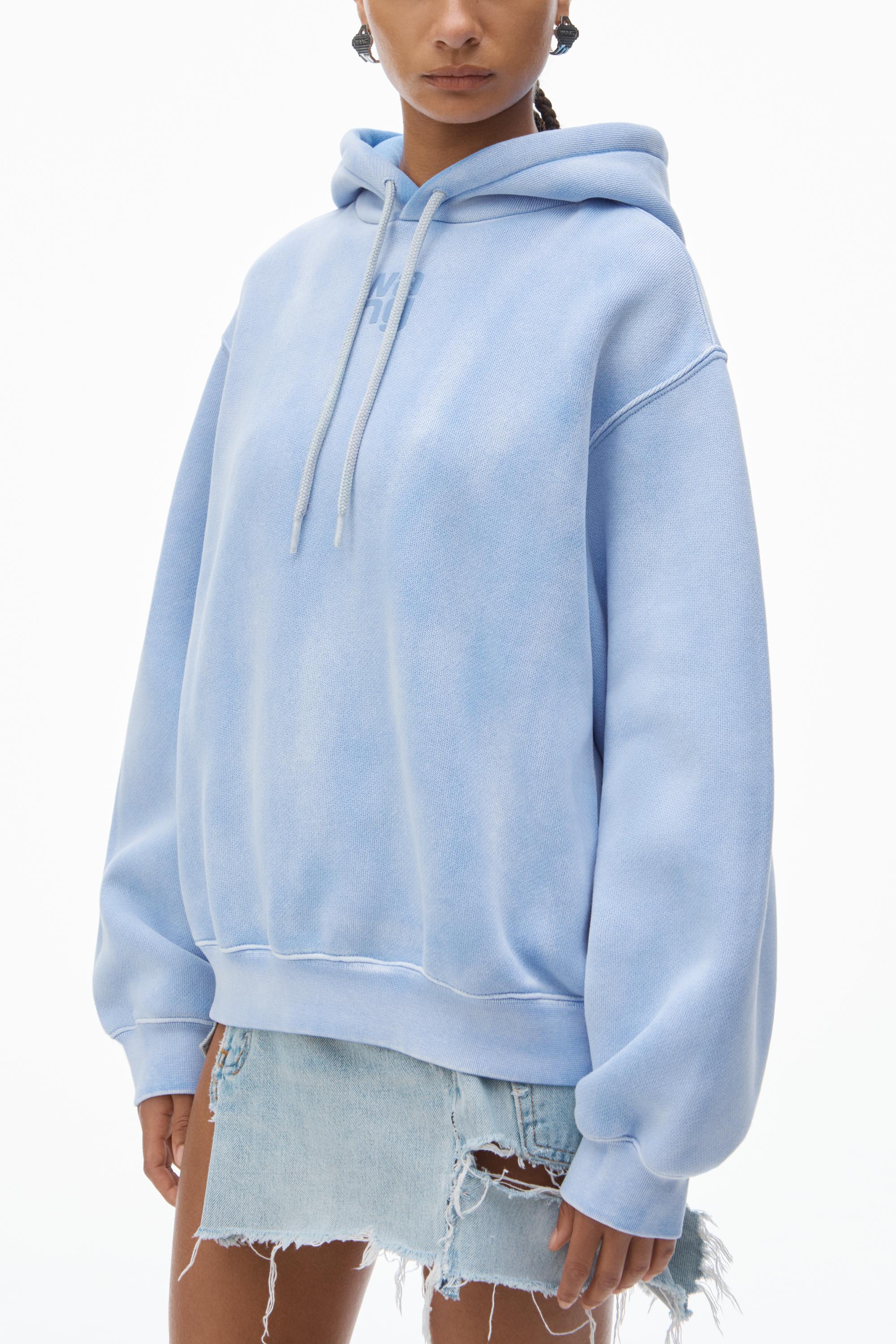 Puff Logo Hoodie In Structured Terry Product Image