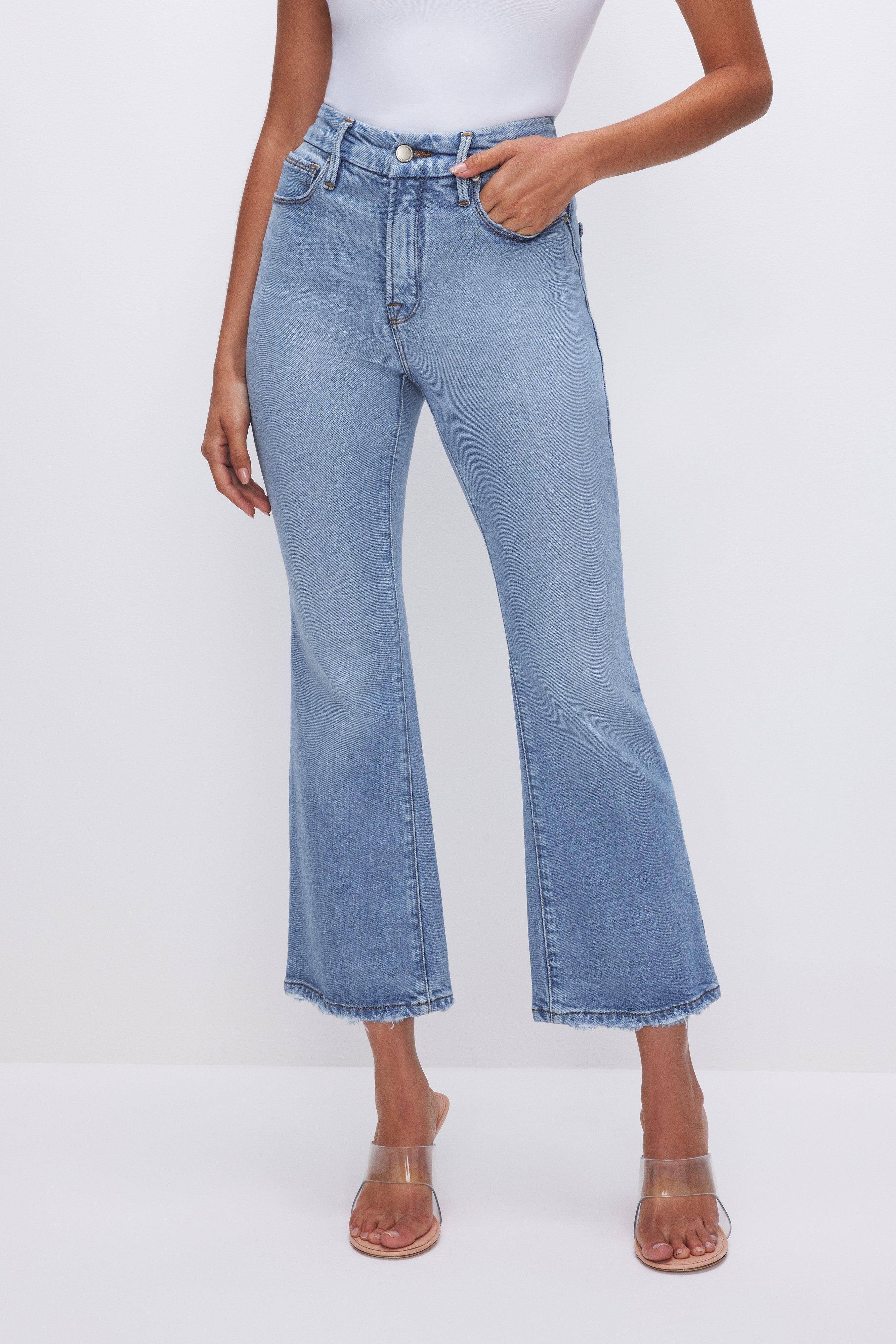 SOFT-TECH GOOD LEGS CROPPED MINI BOOT JEANS | INDIGO510 Product Image