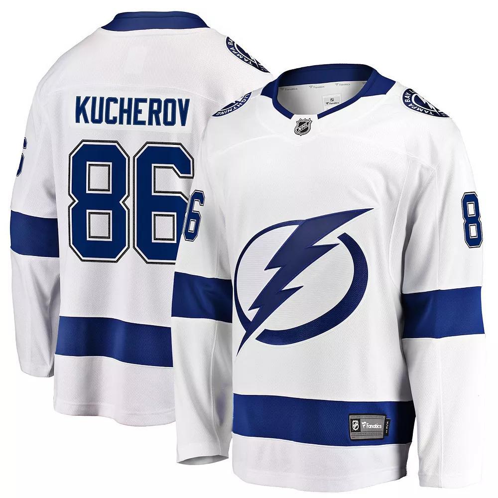 Men's Fanatics Nikita Kucherov White Tampa Bay Lightning Breakaway Jersey,  Product Image