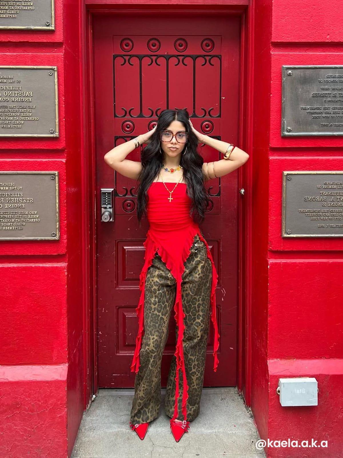 Aelfric Eden Leopard Jeans Product Image