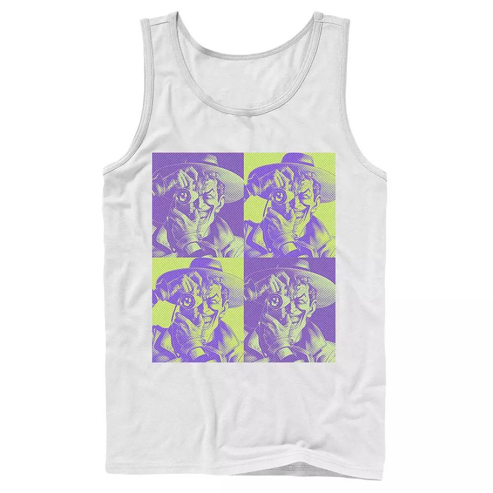 Men's DC Batman The Joker Halftone Popart Tank Top,  Product Image