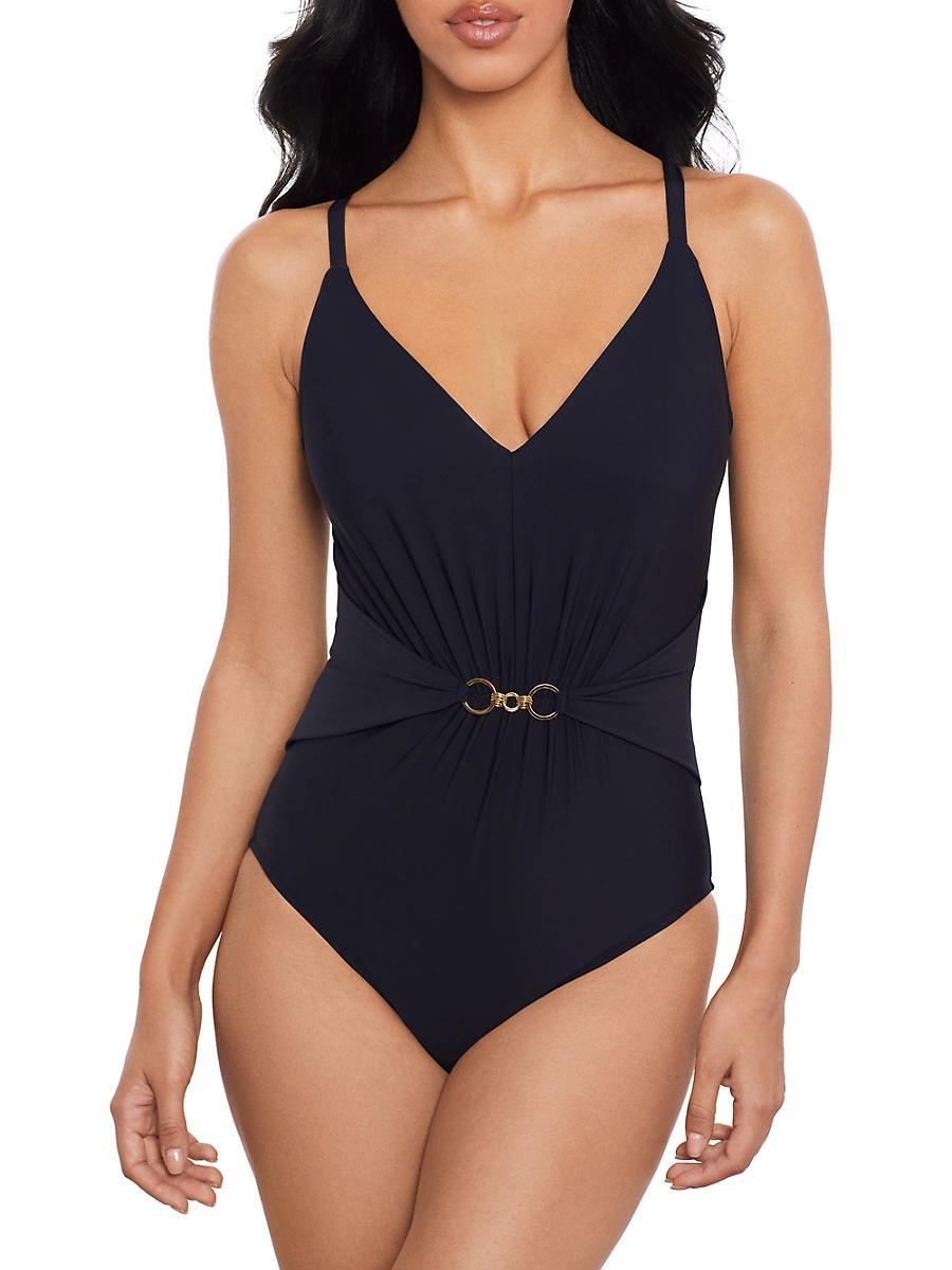 Womens Chain Link Gianna One-Piece Swimsuit Product Image