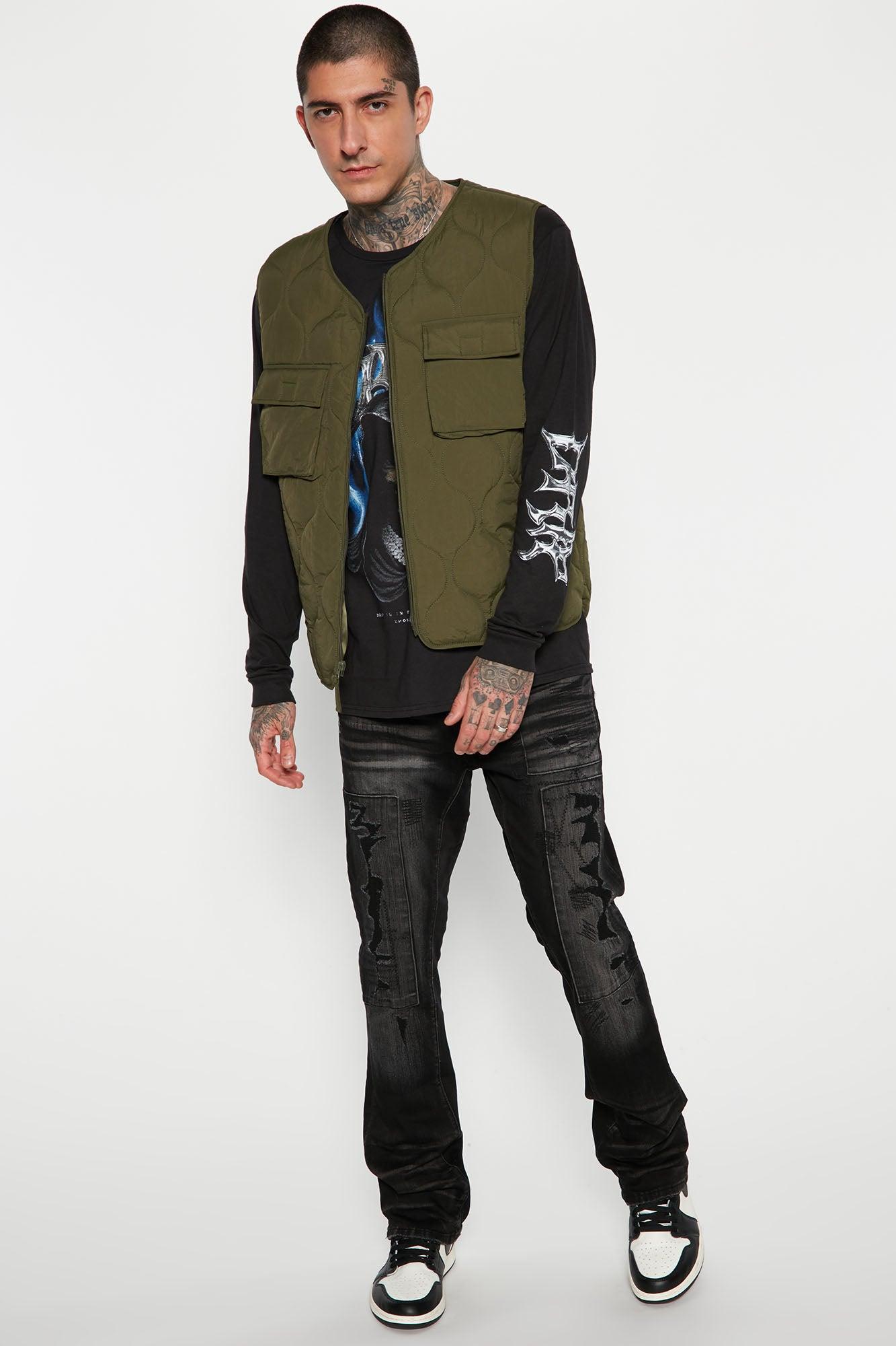 Layer Up Quilted Vest - Olive Product Image