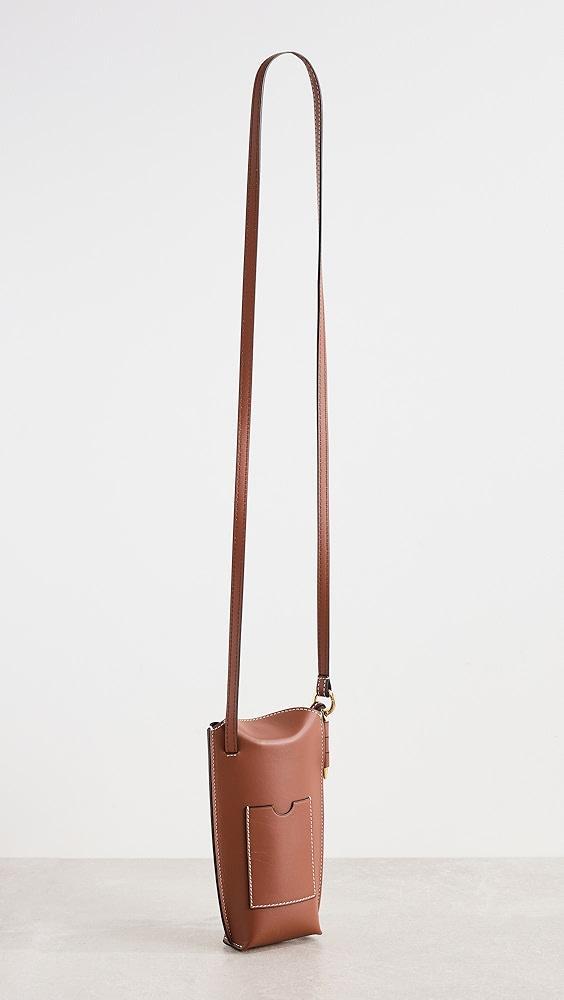 What Goes Around Comes Around Loewe Brown Calfskin Gate Pocket Bag | Shopbop Product Image