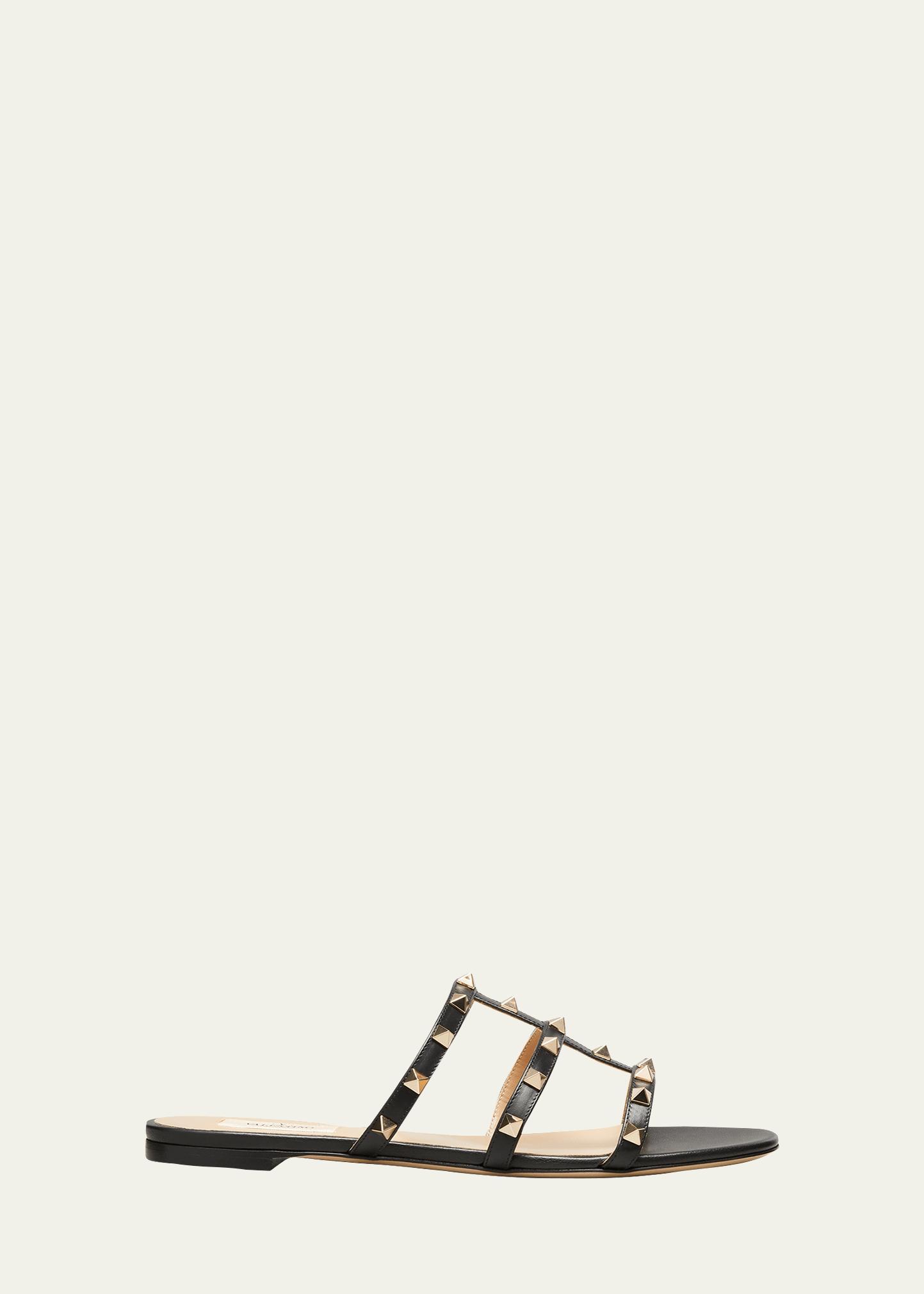 Rockstud Caged Flat Slide Sandals Product Image