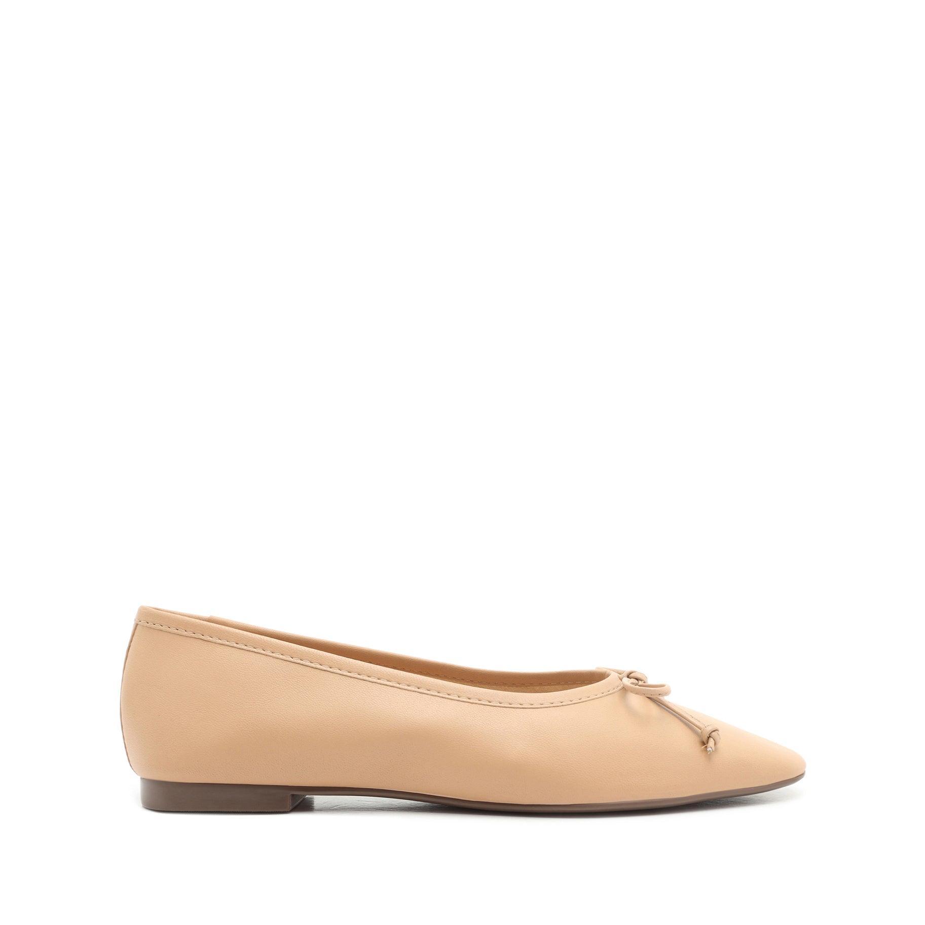 Schutz Arissa Flats Tan/Honey Beige 10.5 Product Image