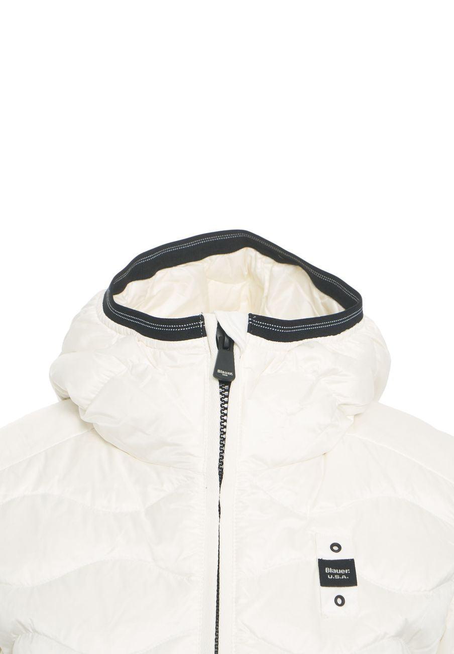 Down jacket with wavy quilting Product Image