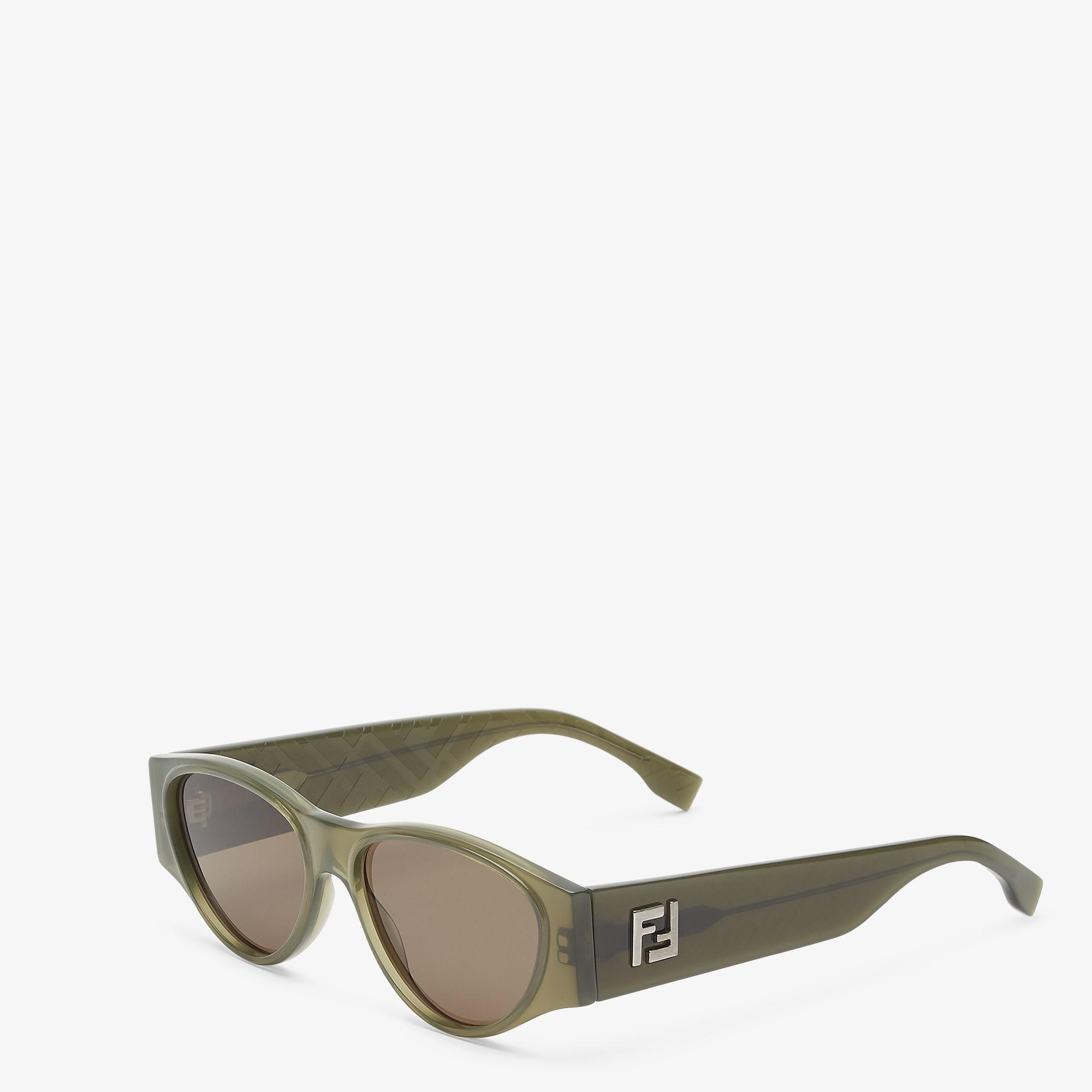 FF SquaredKhaki green acetate sunglasses Product Image