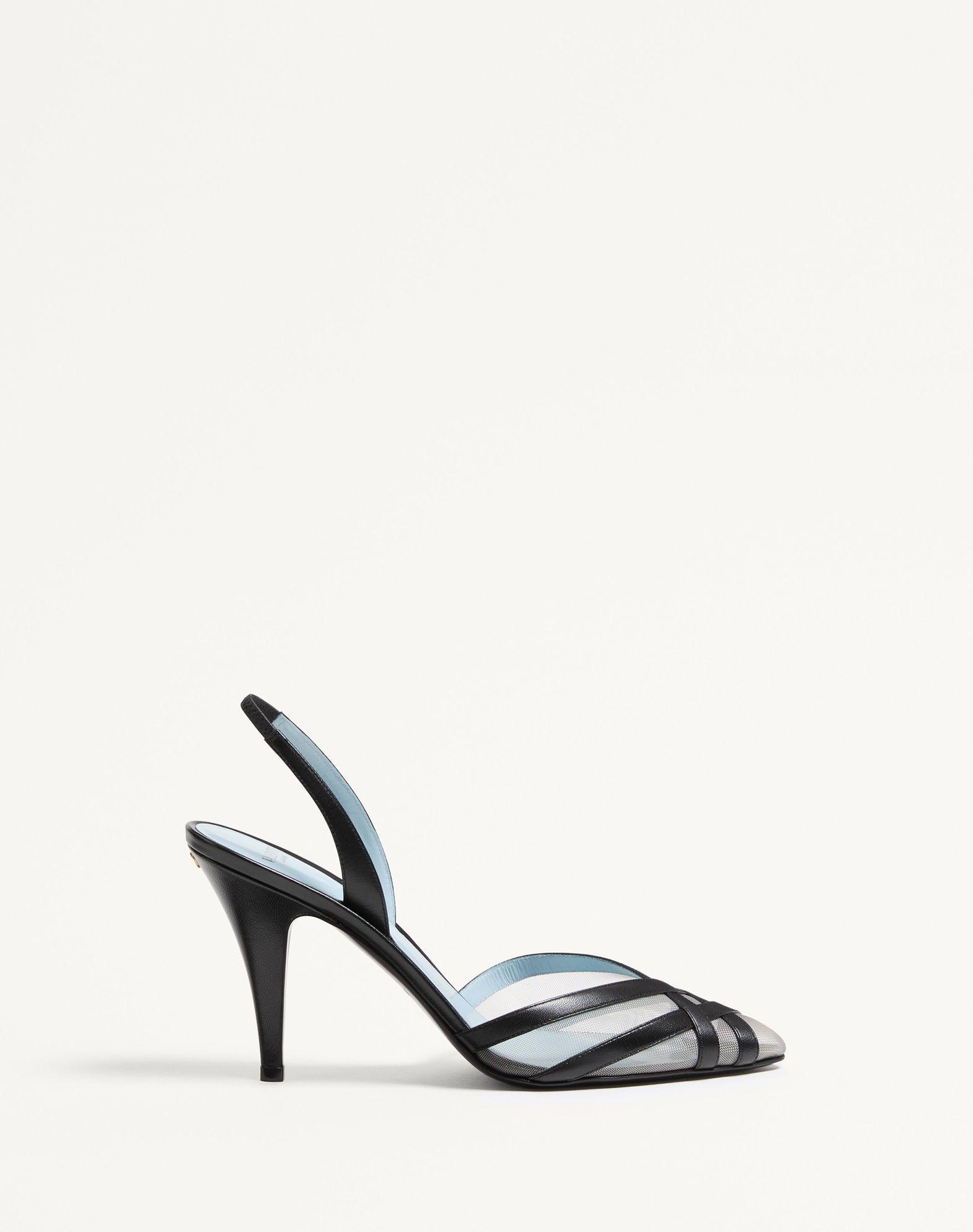 Impudance Slingback Pumps In Kidskin And Mesh 90Mm Product Image