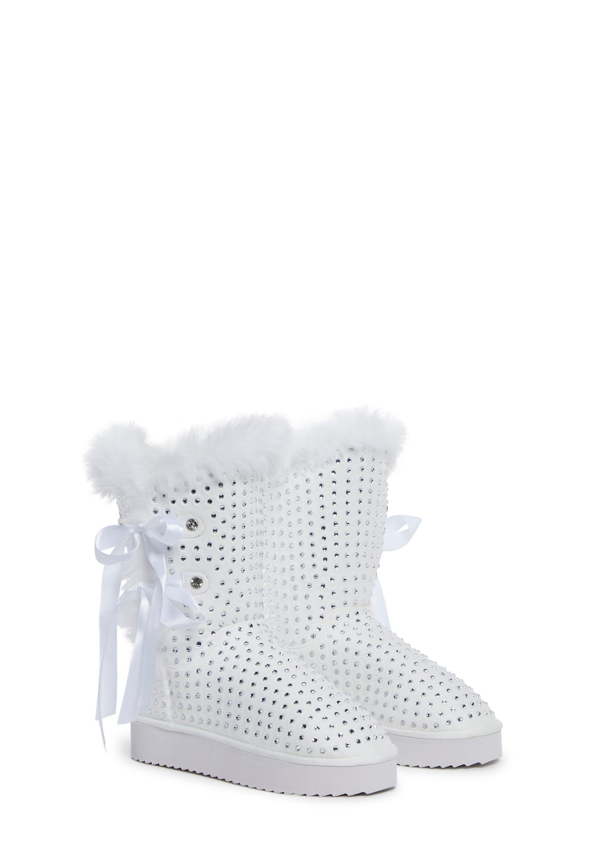 Snowflake Cadet Rhinestone Booties Baby Product Image