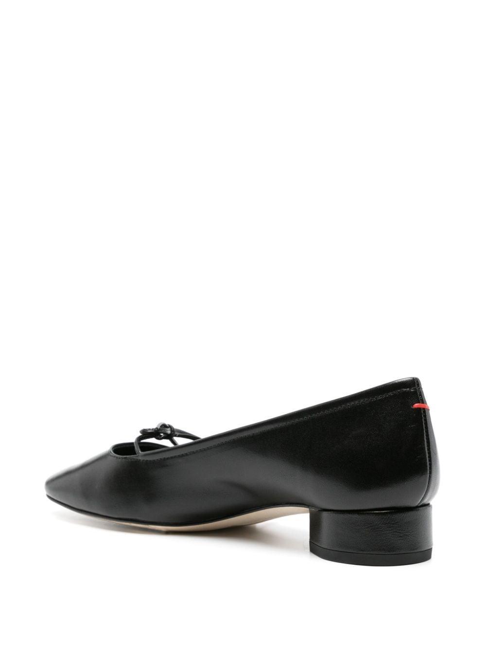 AEYDE 25mm Darya Patent Leather Ballerinas In Black Product Image