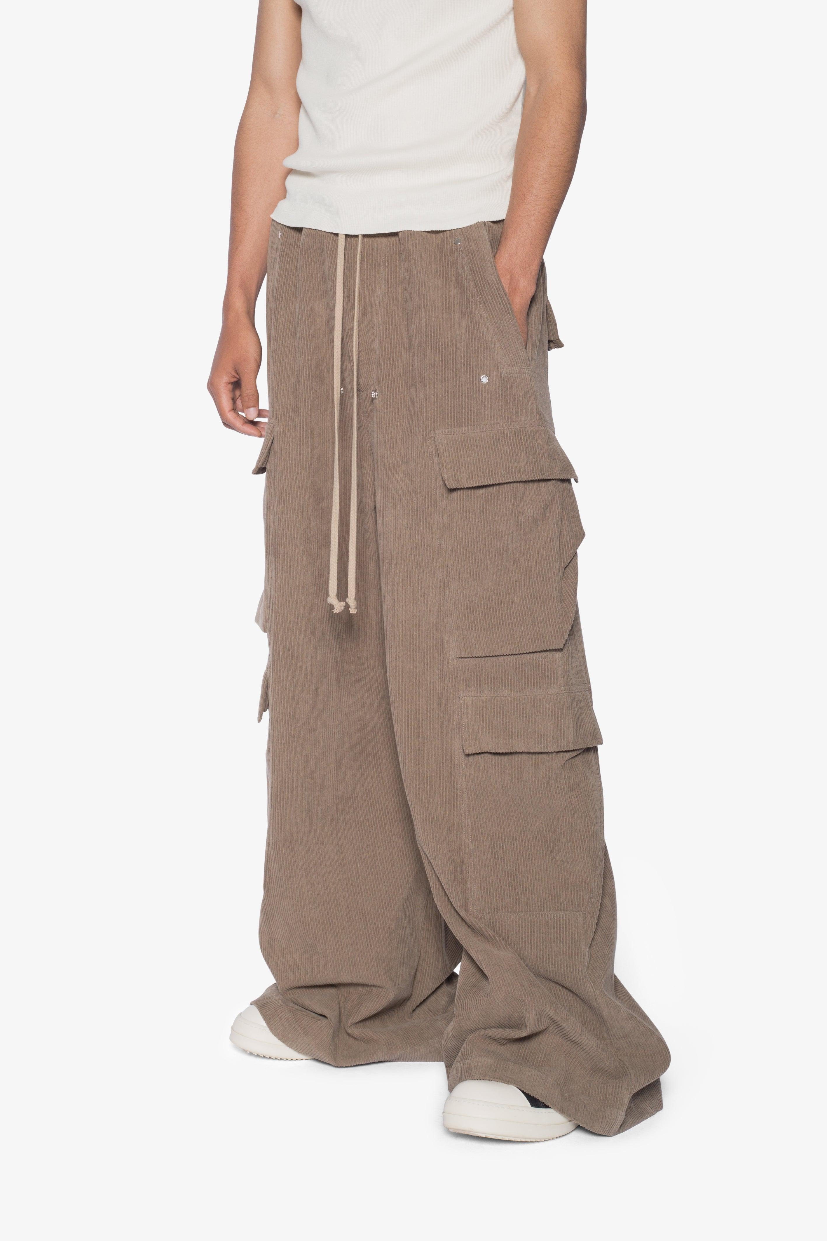 Corduroy Rave Double Cargo Pants - Olive Product Image