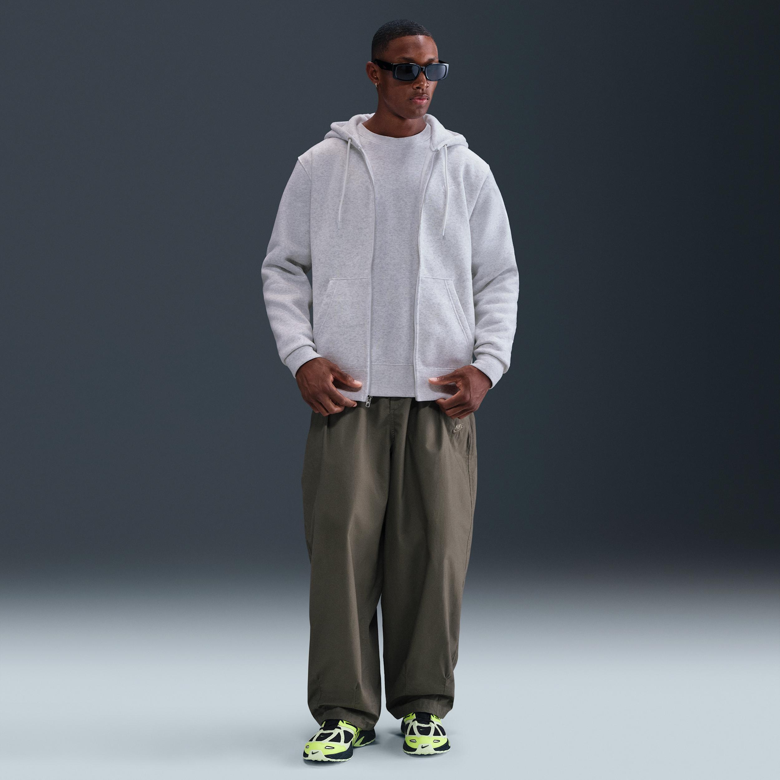 Nike Mens Club Full-Zip Fleece Hoodie | FN3861-051 Product Image