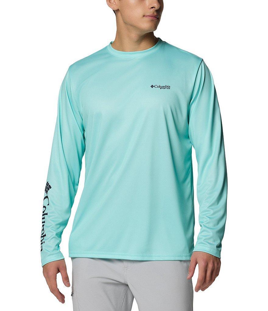 Columbia PFG Terminal Tackle Fins and Stripes Long Sleeve T-Shirt Product Image