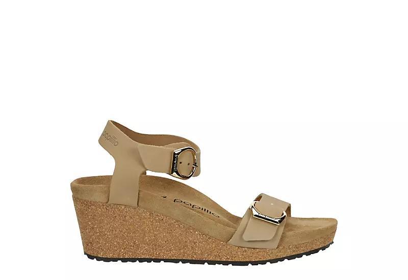 Papillio by Birkenstock Womens Soley Leather Platform Wedges Product Image