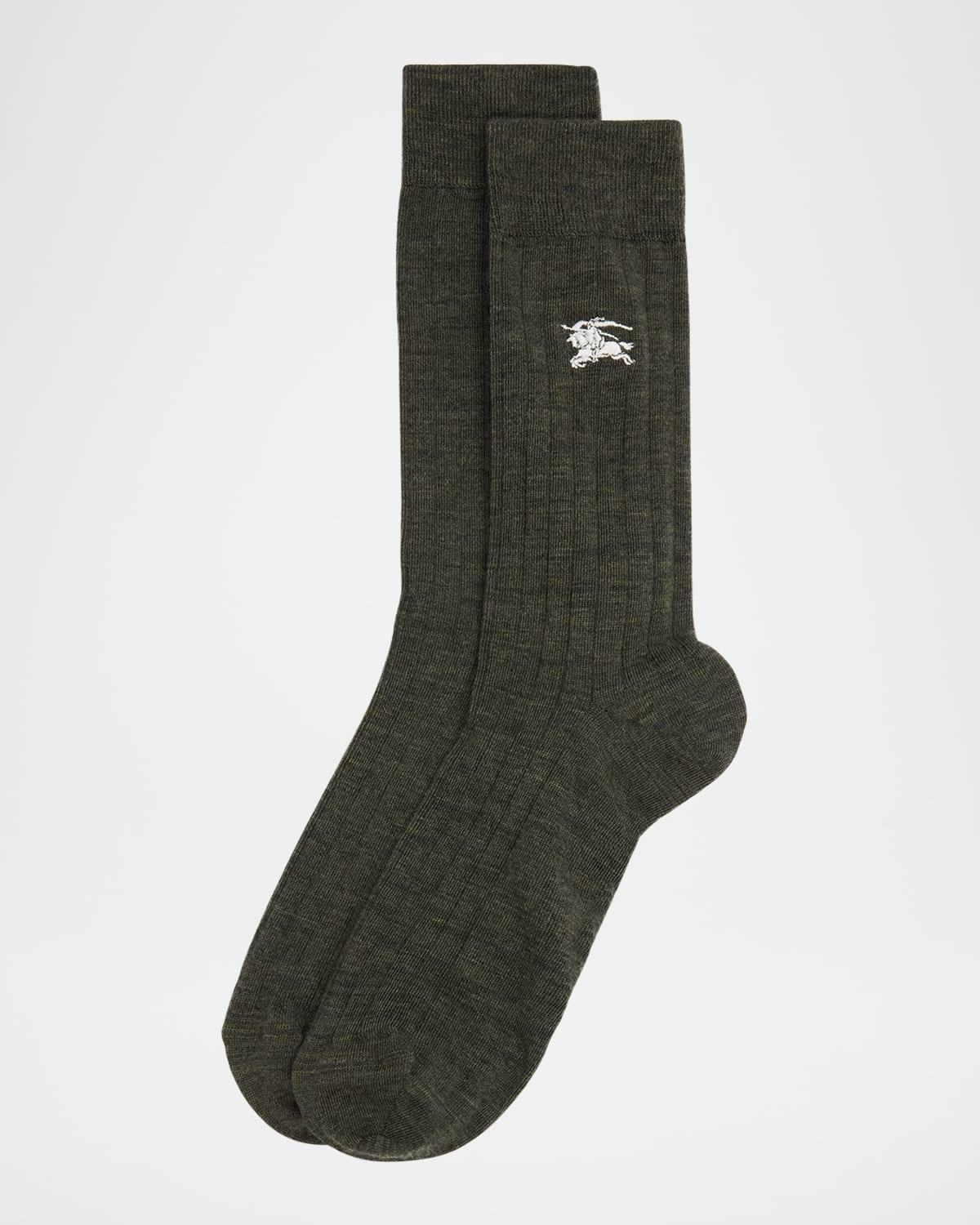 Men's Embroidered EKD Rib Crew Socks Product Image