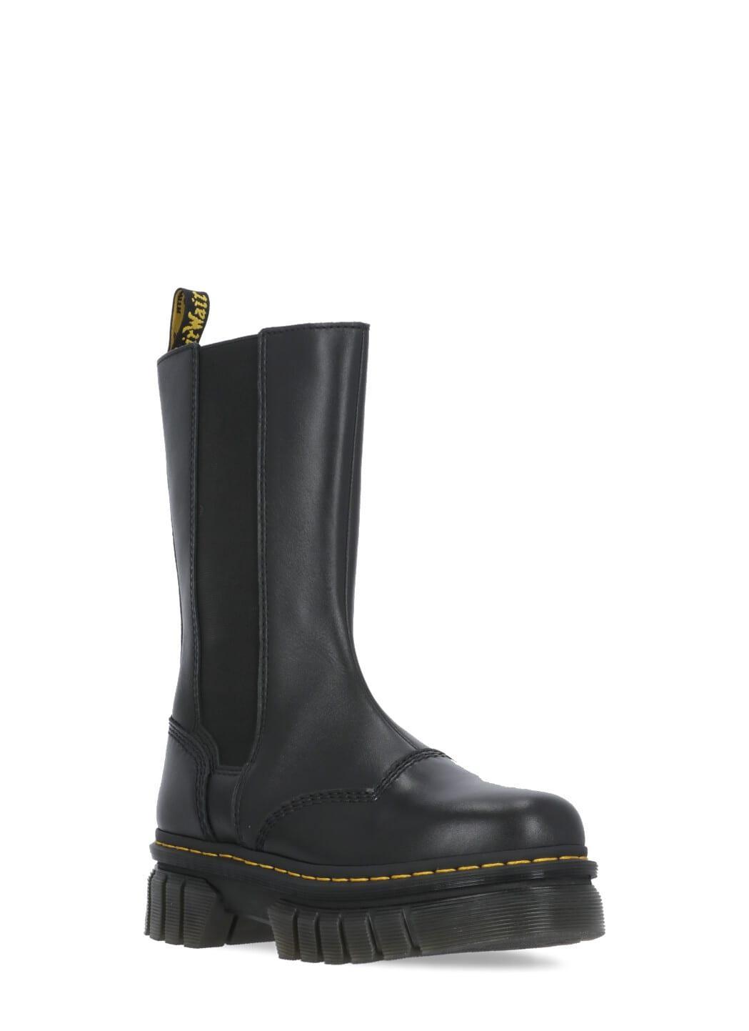 DR. MARTENS' Audrick Tall Nappa Leather Boots In Black Product Image