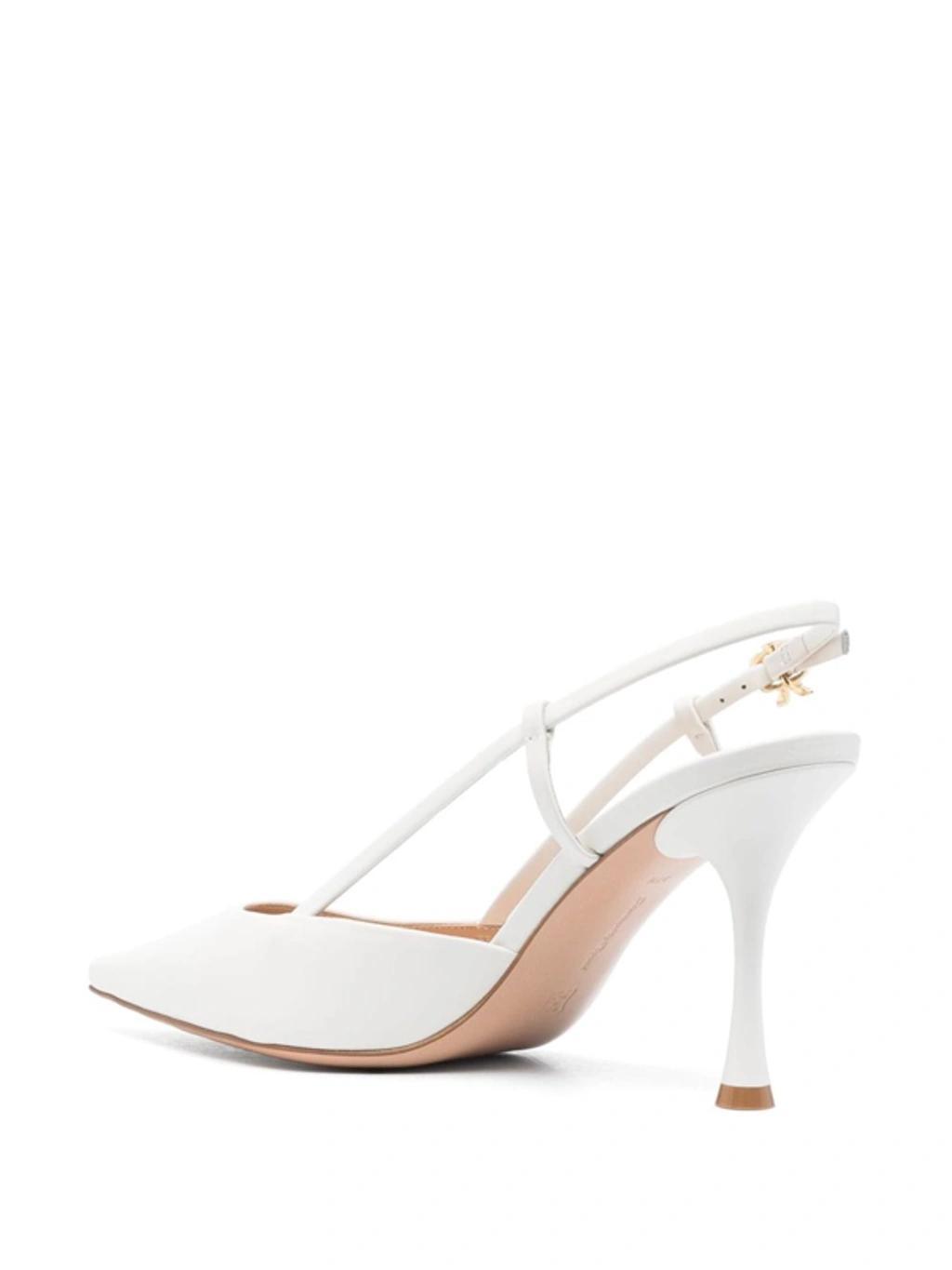 GIANVITO ROSSI Pumps Ascent 85 Calfskin In White Product Image