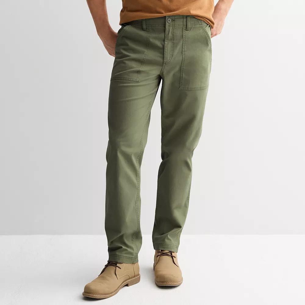 Men's Sonoma Goods For Life® Essential Utility Pant, Size: Large, Green Product Image
