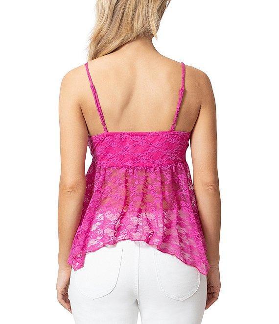 Stevie by Steve Madden Floral Printed Stretch Lace Tie Front Tank Top Product Image