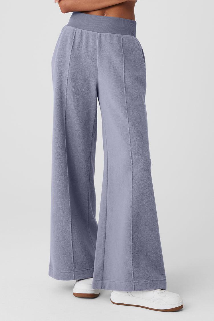 Polar Fleece High-Waist Snowdrift Wide Leg Pant - Fog Product Image
