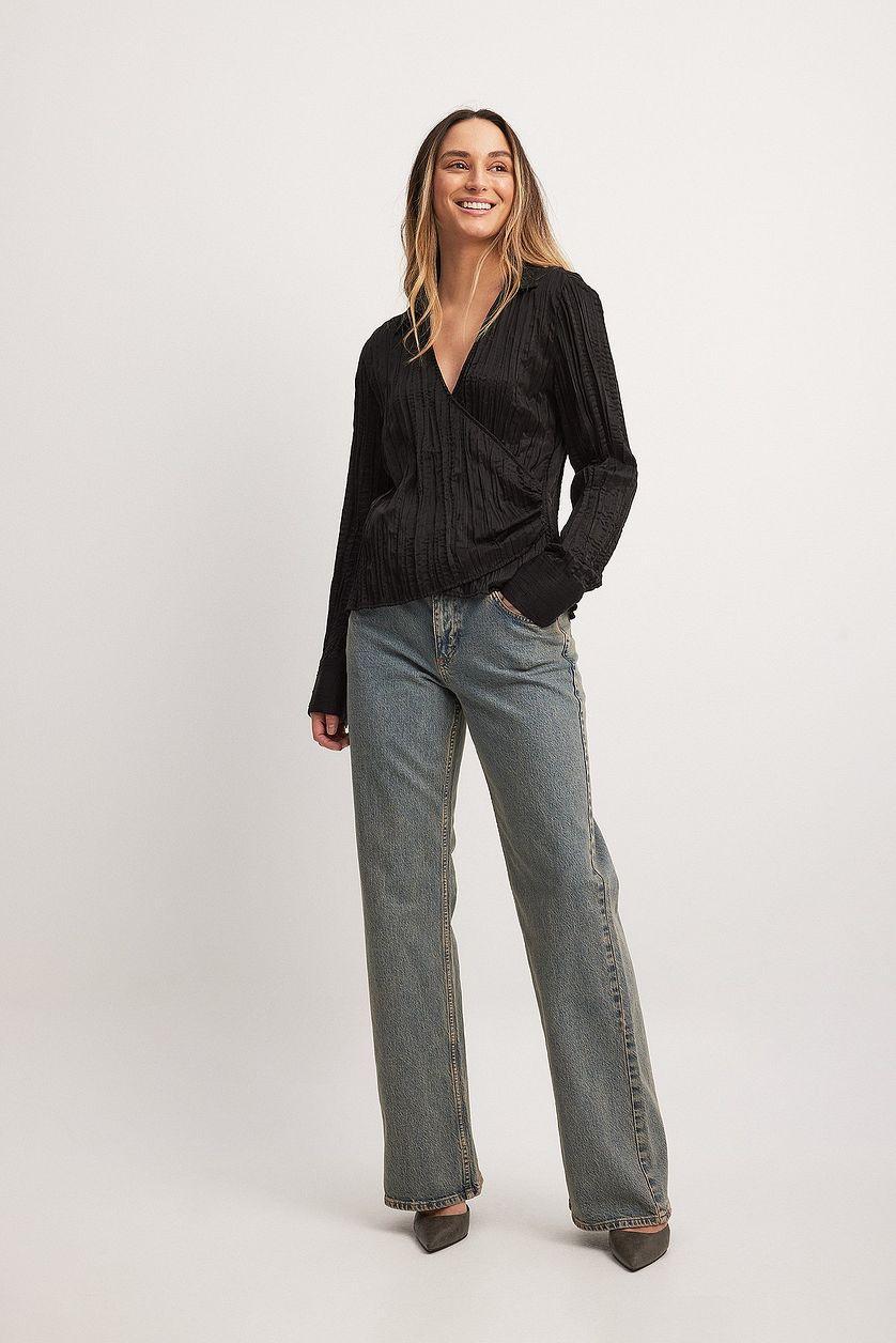 Structured Overlap Blouse Product Image