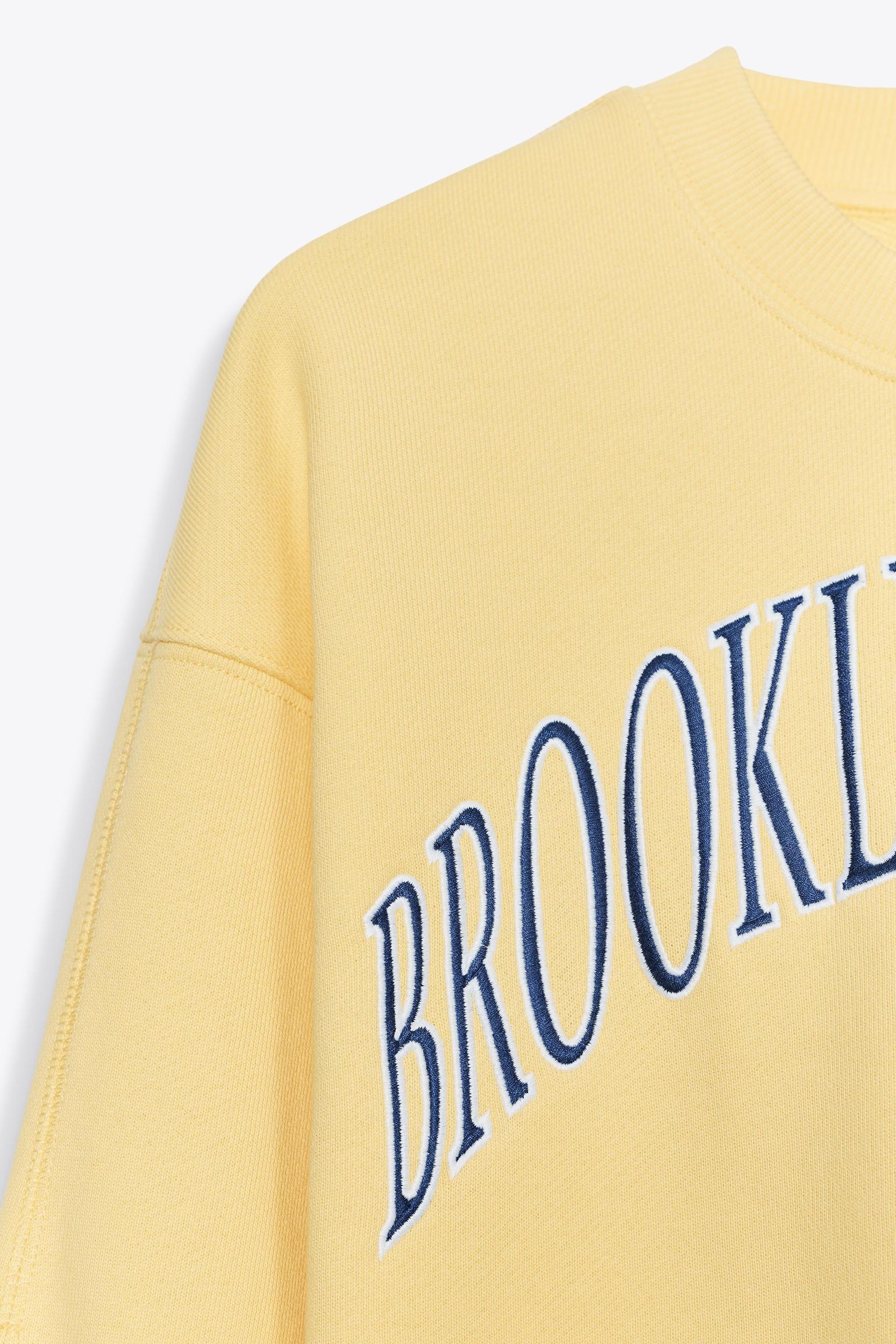 EMBROIDERED TEXT PLUSH SWEATSHIRT Product Image