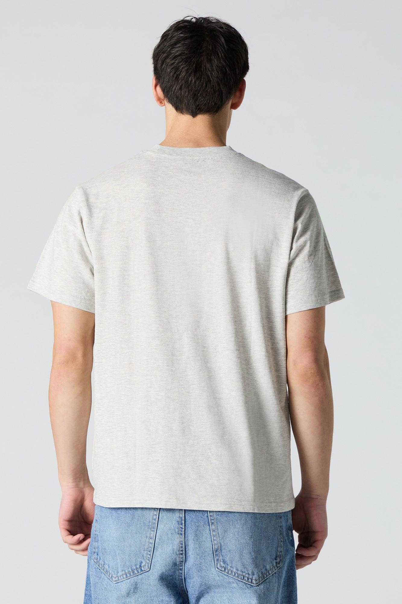 Textured Crewneck T-Shirt Male Product Image