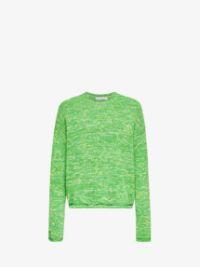 SPACE DYE CREWNECK SWEATER in green | JW Anderson US  Product Image