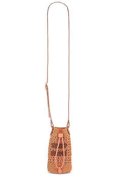 Miu Miu Crochet Crossbody Bag in Peach Product Image