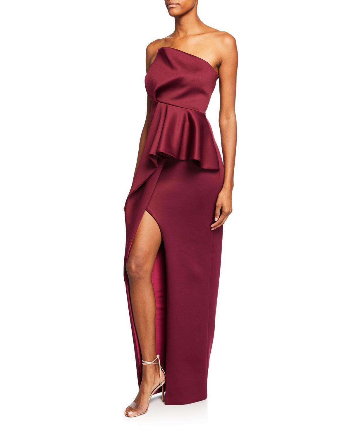 Womens Jonas Asymmetrical Draped Gown Product Image