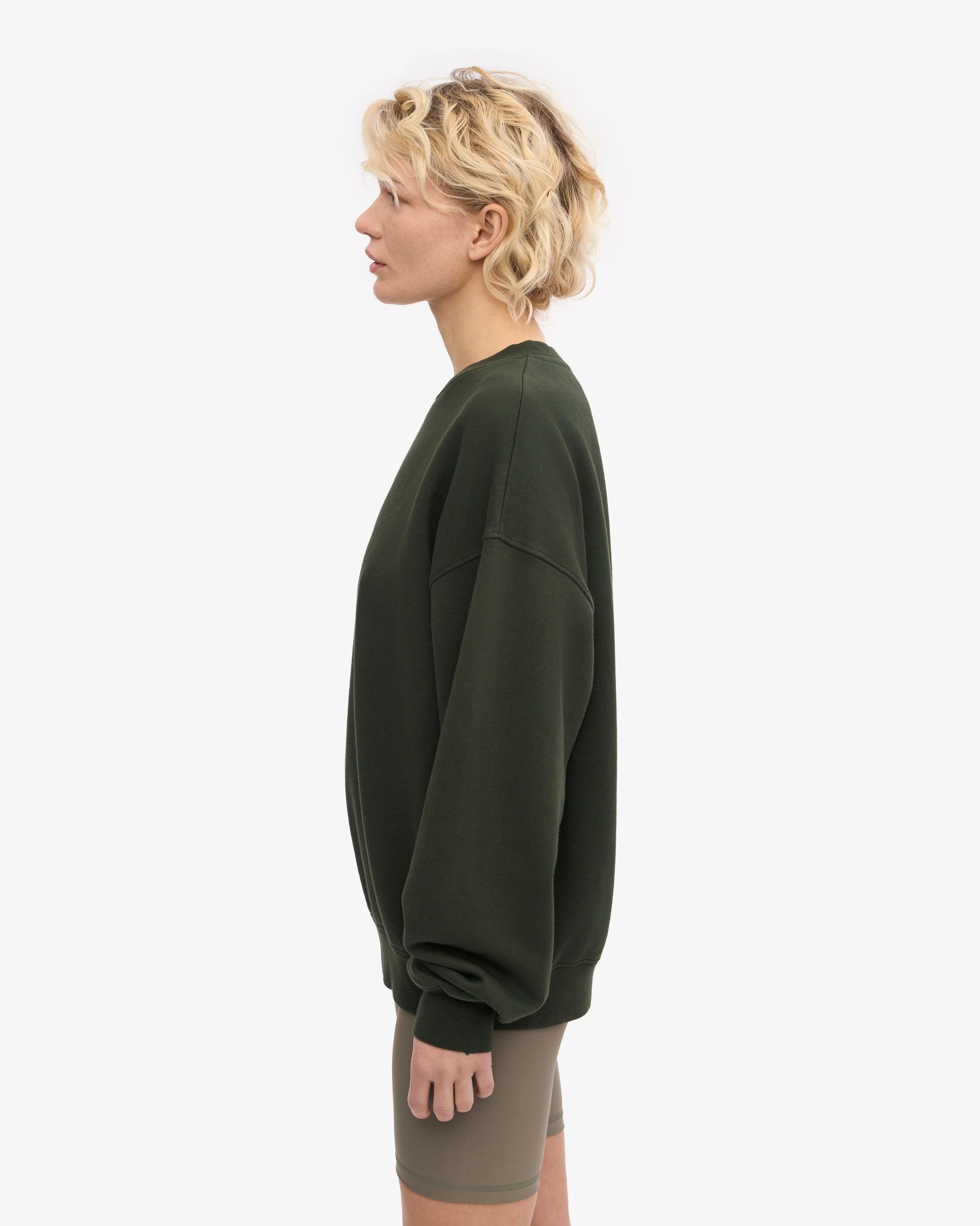 Organic Oversized Crew - Hunter Green Product Image