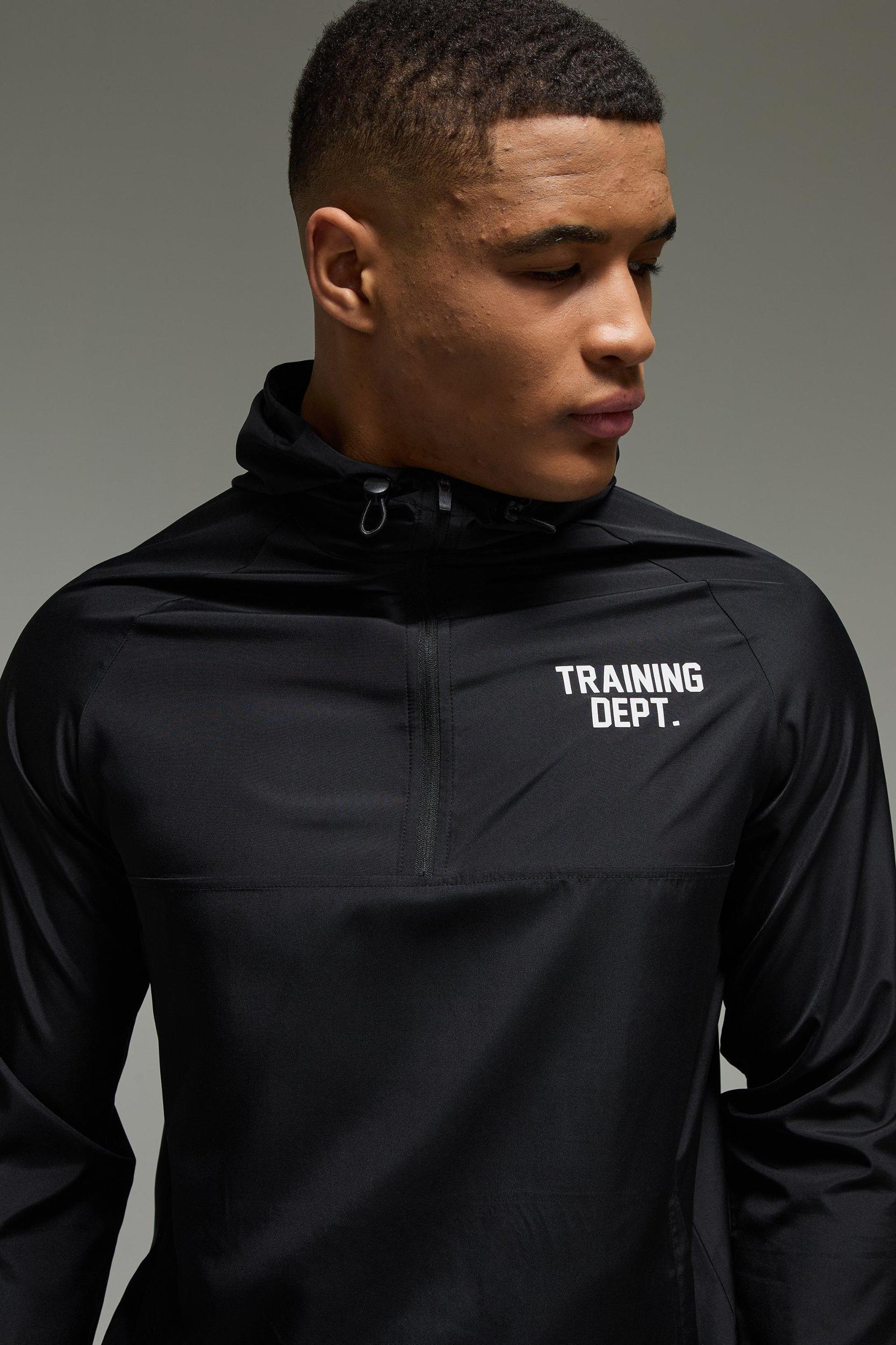 Man Active Performance Training Dept Windbreaker | boohooMAN USA Product Image