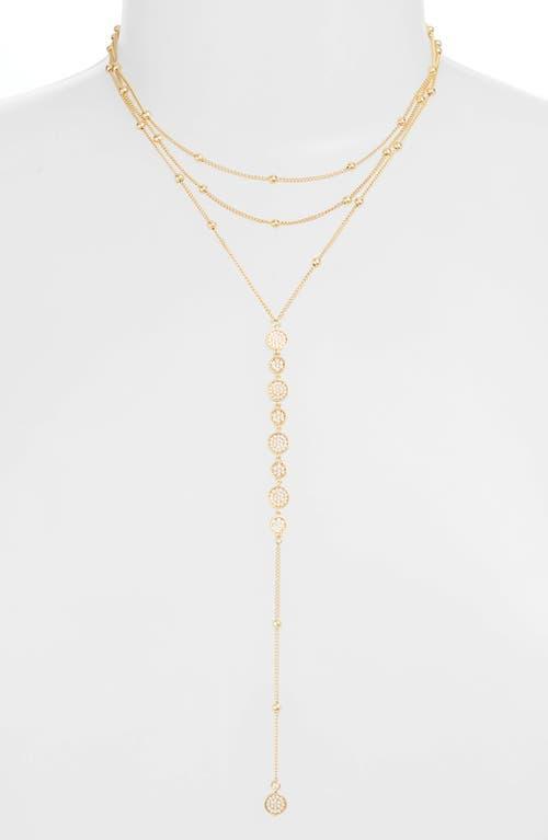 Ettika Bali Dreams Crystal Lariat Necklace, 15 + 5 extender Product Image