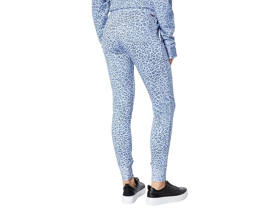 n:philanthropy Mila Leopard Joggers (Teacup Blue Leopard) Women's Casual Pants Product Image