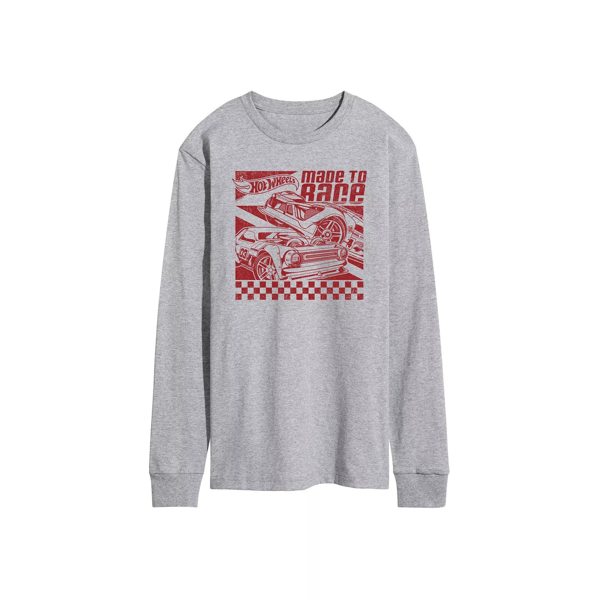 Men's Hot Wheels Made To Race Long Sleeve Graphic Tee,  Product Image