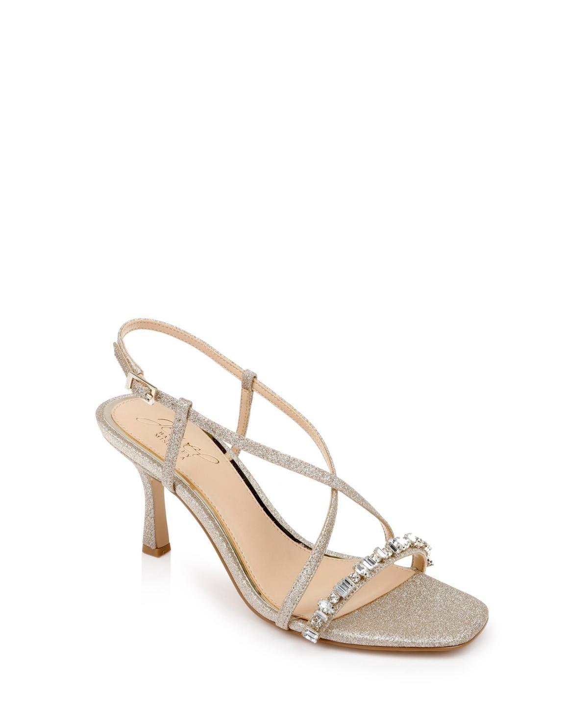 Jewel Badgley Mischka Womens Alexis Crisscross Strap Evening Sandals Product Image