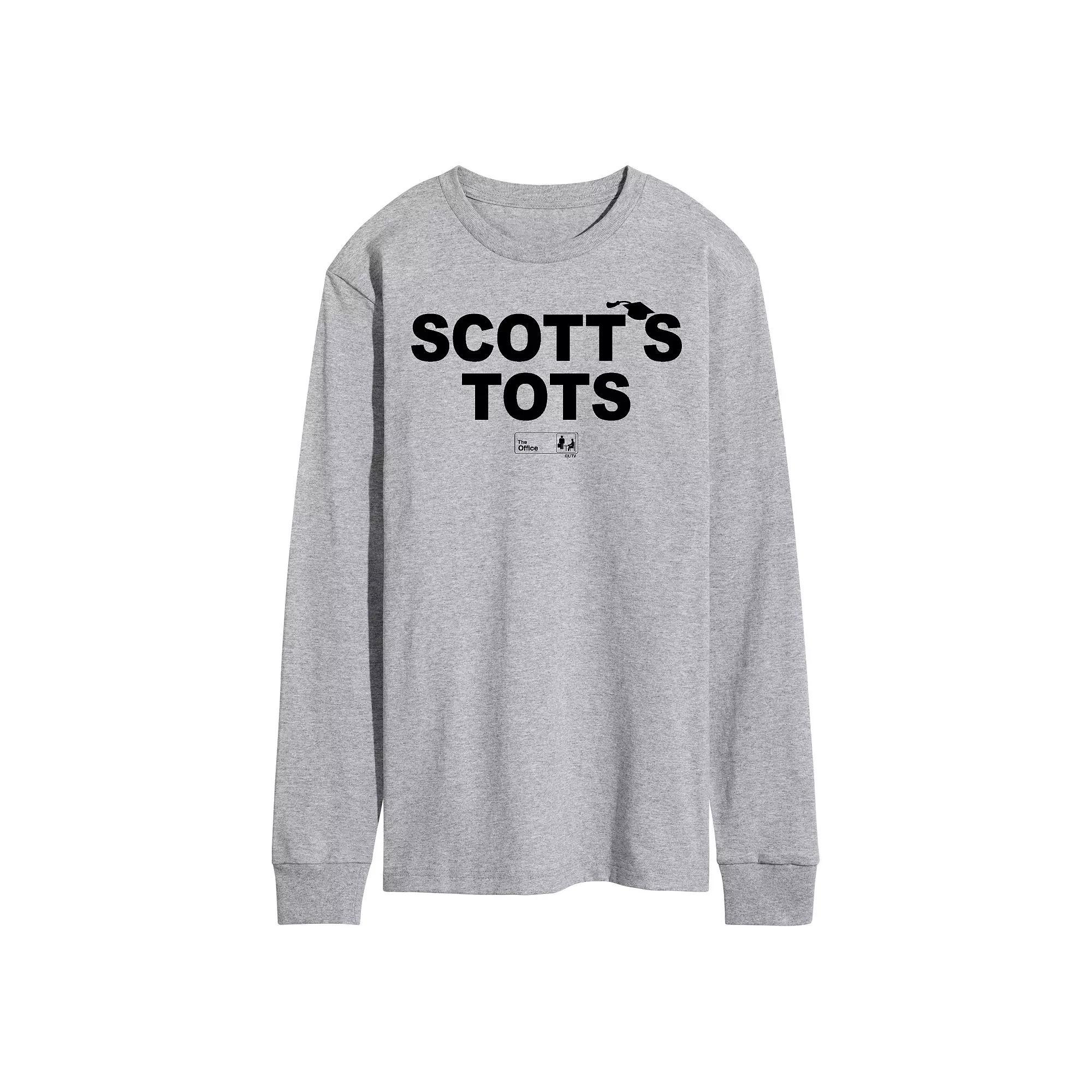 Men's The Office Scott's Tots Long Sleeve Tee, Size: Large, Gray Product Image